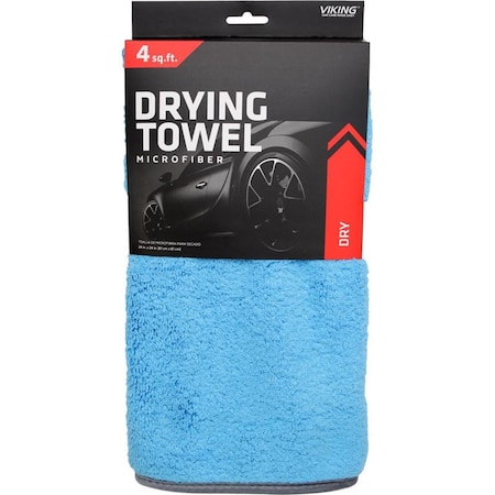 Fine-Line 24 x 24 in. Microfiber Car Drying Towel; Blue FI3313131
